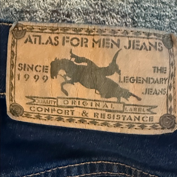 Atlas for Men Dark Blue Denim Jeans US40. - Picture 8 of 10